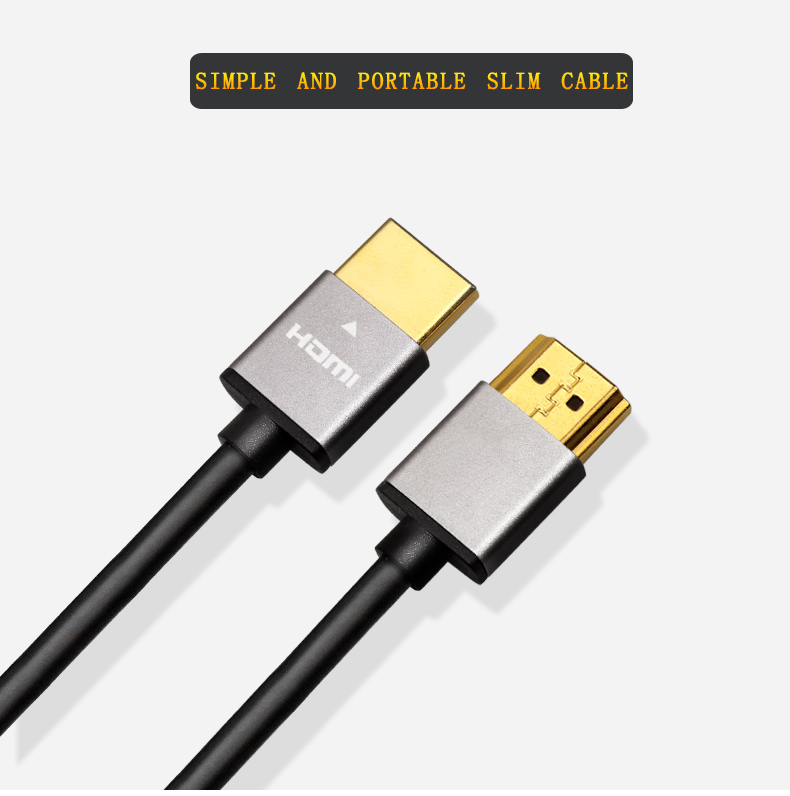 Posh Shine 3D 4K UHD18Gbps Ultra slim high speed hdmi cable hdtv ethernet OEM/length customized manufacture wholesale price