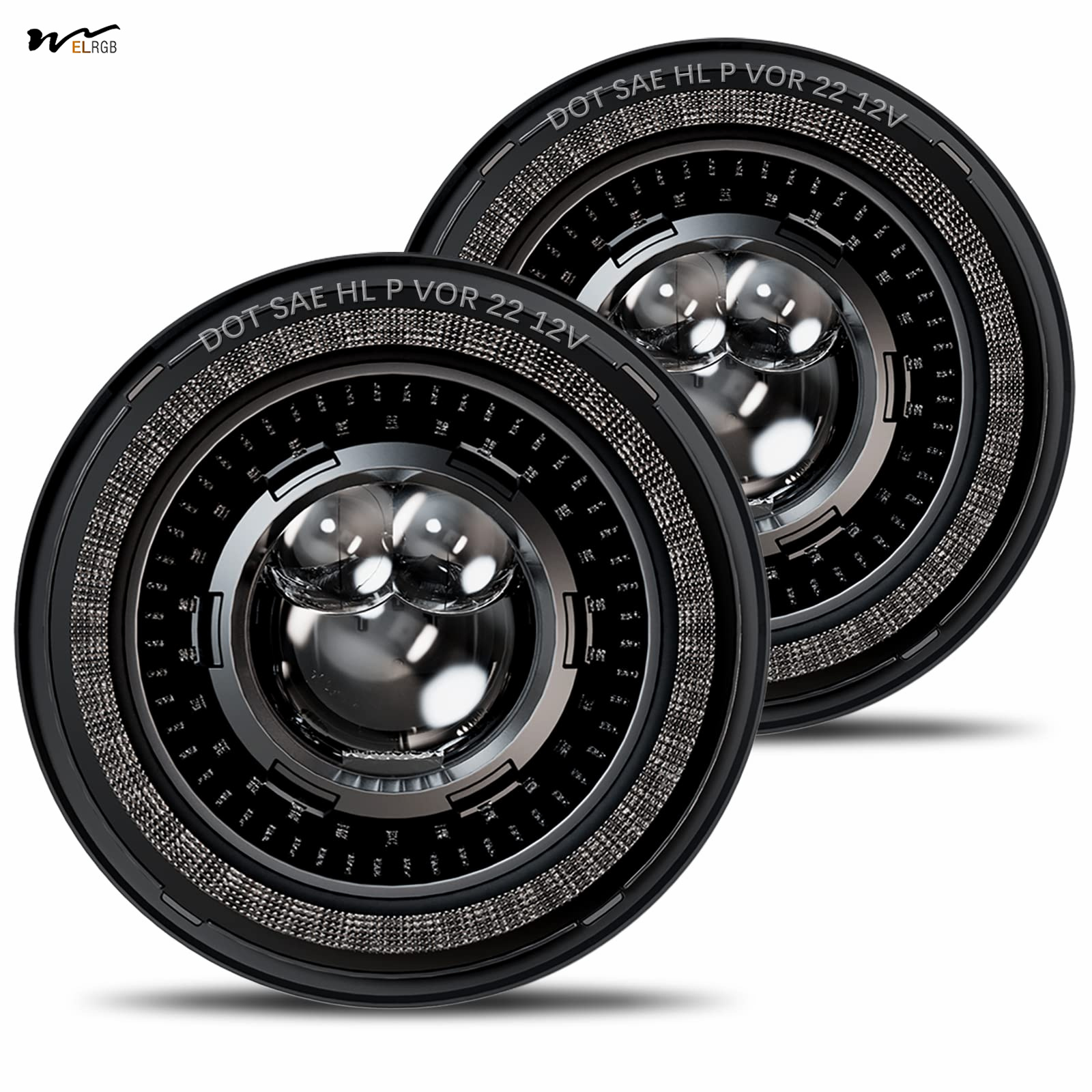 Experience the Latest Technology 7 Inch LED Headlights with Starry DRL and Turn Signal