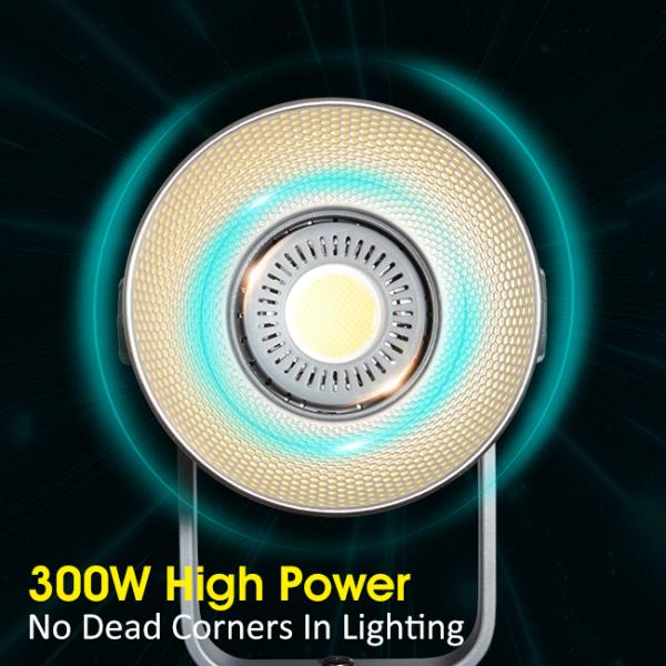 600W Daylight COB LED Video Light Continuous Output Bowens Mount Studio Light 2700K 6500K