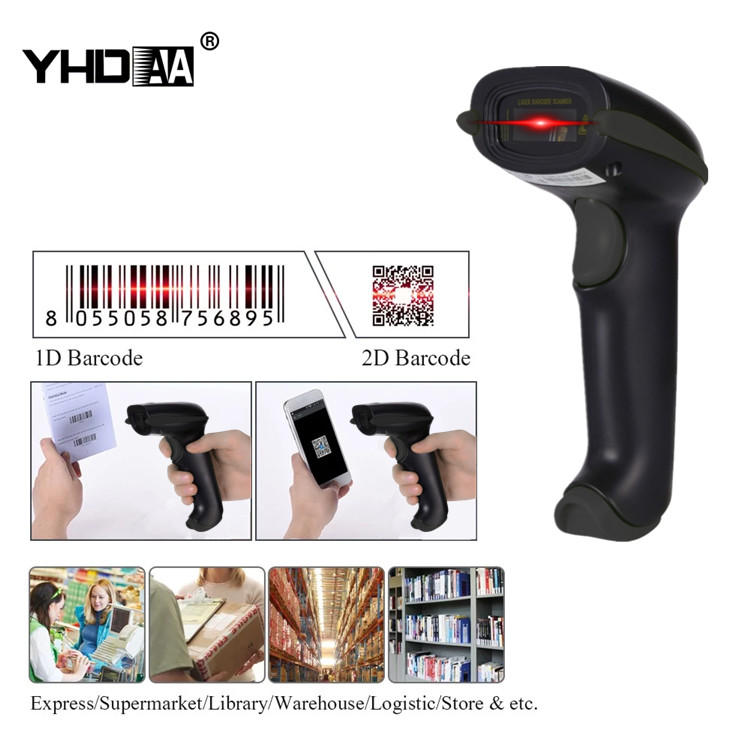 2d Android Wireless Usb Barcode Scanner For Supermarket / Warehouse