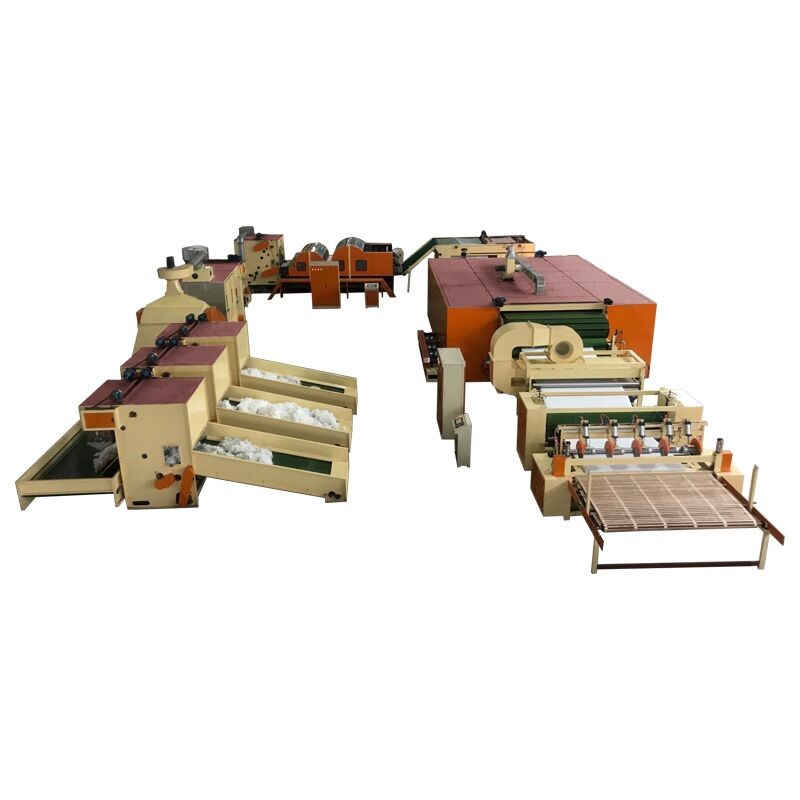 Stiff Hard Sintepon Wadding Production Line For Sofa Furniture Bed Pad