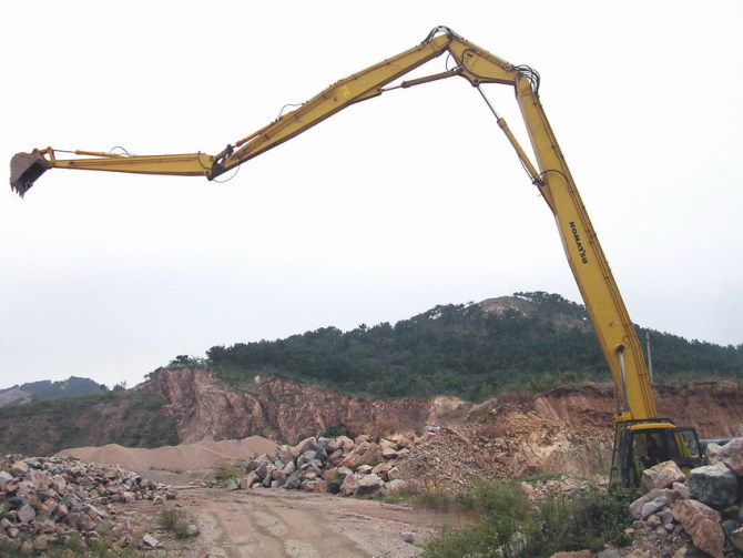 Customized Long Reach Excavator Boom Arm For DOOSAN DX225 DX470