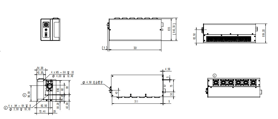 Low Power Nanosecond Laser Machine Parts Air Cooled CE Certification