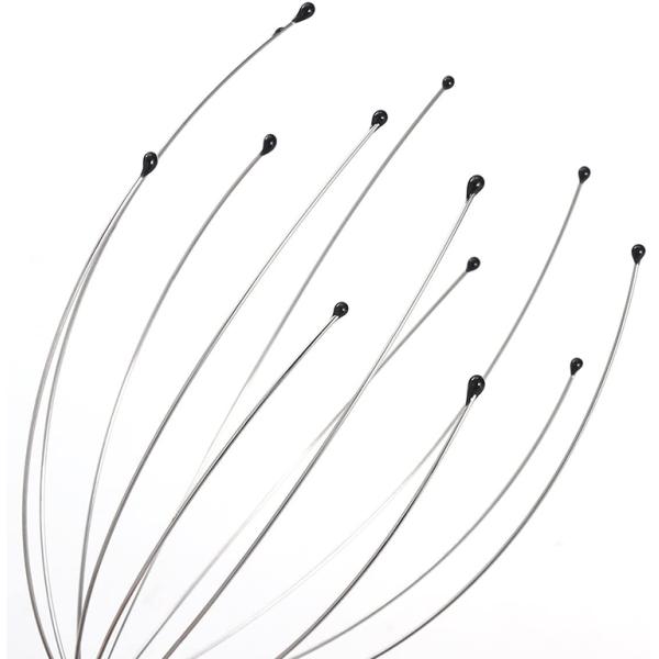 12 Fingers Handheld Hair Stimulating Scalp Massager For Stress Relief Deep Relaxing