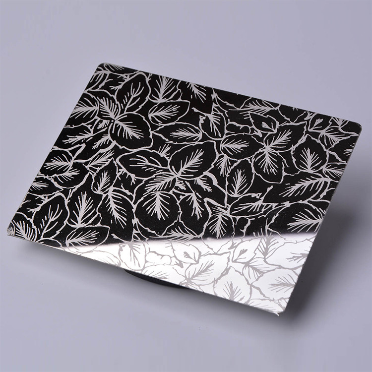 Acid Etched Thin Stainless Steel Plate 201 304 3048mm Slit Edge For Elevator Decoration