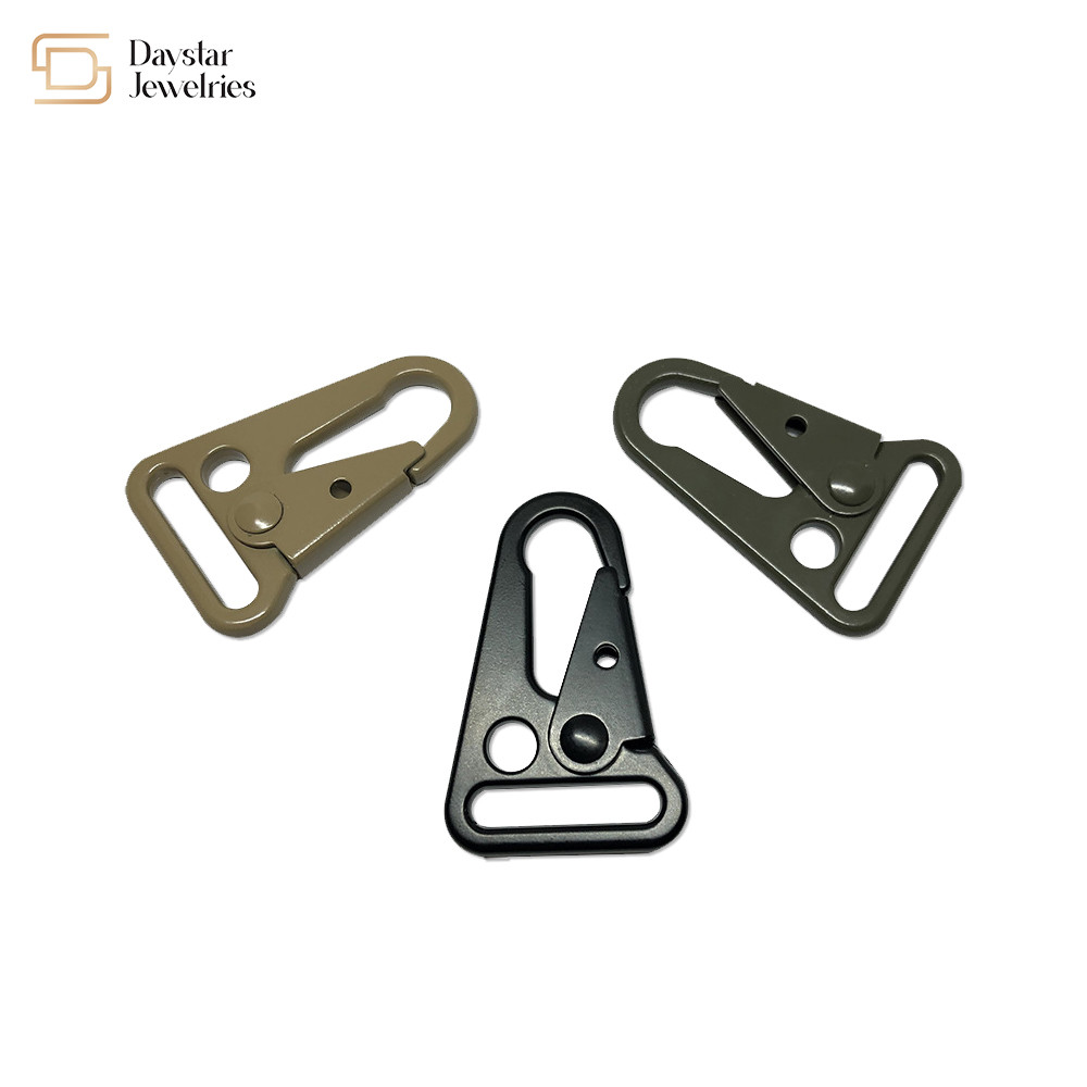 Heavy Duty Carabiner Hook Metal Webbing Buckle Strap Clip For Backpack