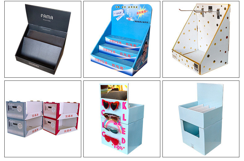 Custom Corrugated Cardboard Floor Pop Displays For Promotion Advertisement