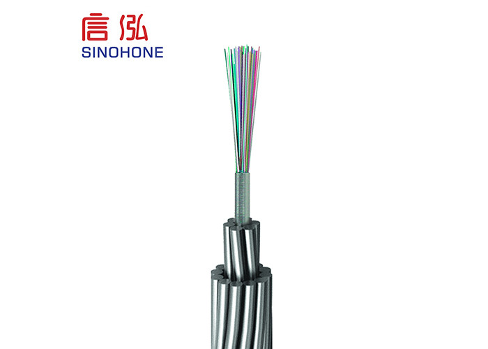 OPGW Composite Hybrid Fiber Power Cable , Hybrid Optical Fiber Cable Transmission Lines