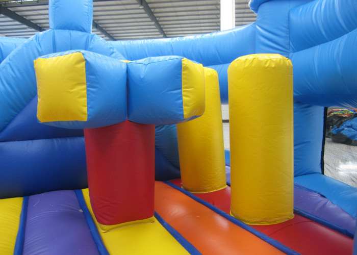 0.55mm Pvc Tarpaulin Kids Inflatable Castle Bounce House 5 X 5 X 3m For Water Park