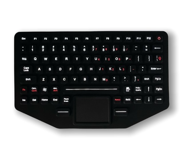 Silicon Rubber Mini Industrial Keyboard F9 IP67 Lightweight 390g