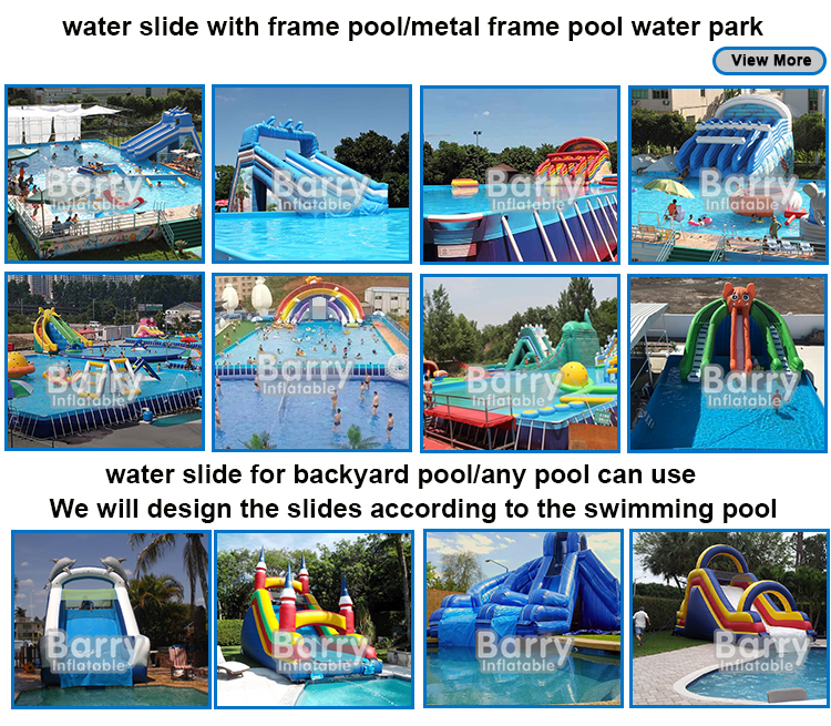 Commercial Large Or Small Palm Tree Inflatable Pool Slide, Backyard Jungle Theme Giant Inflatable Pool Slide