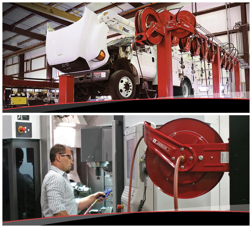 Spring Retractable Gas Welding Hose Reel Included 50 feets Host cable reels