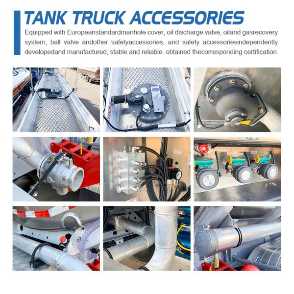 38000 Liter Large Capacity Tank Semi Trailer Stainless Steel Fuel Delivery Tankers Oil Tank Trailer