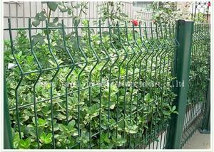 China Customized Size 2x2 Triangle Fence Panel Welded Wire Mesh White Green Color on sale
