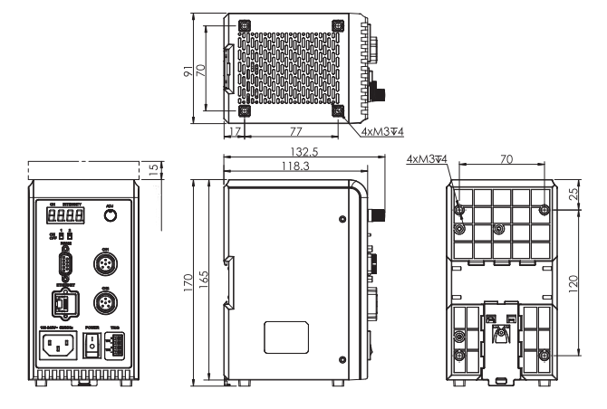2 Channels RS232 Machine Vision Controller