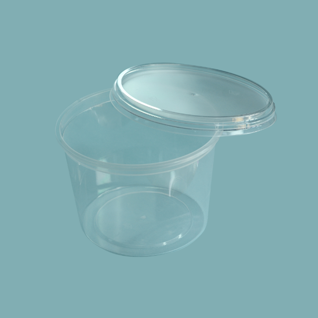 130g PP Clear Cup Single Wall Injection Molding with Lid Eco-friendly and Recyclable