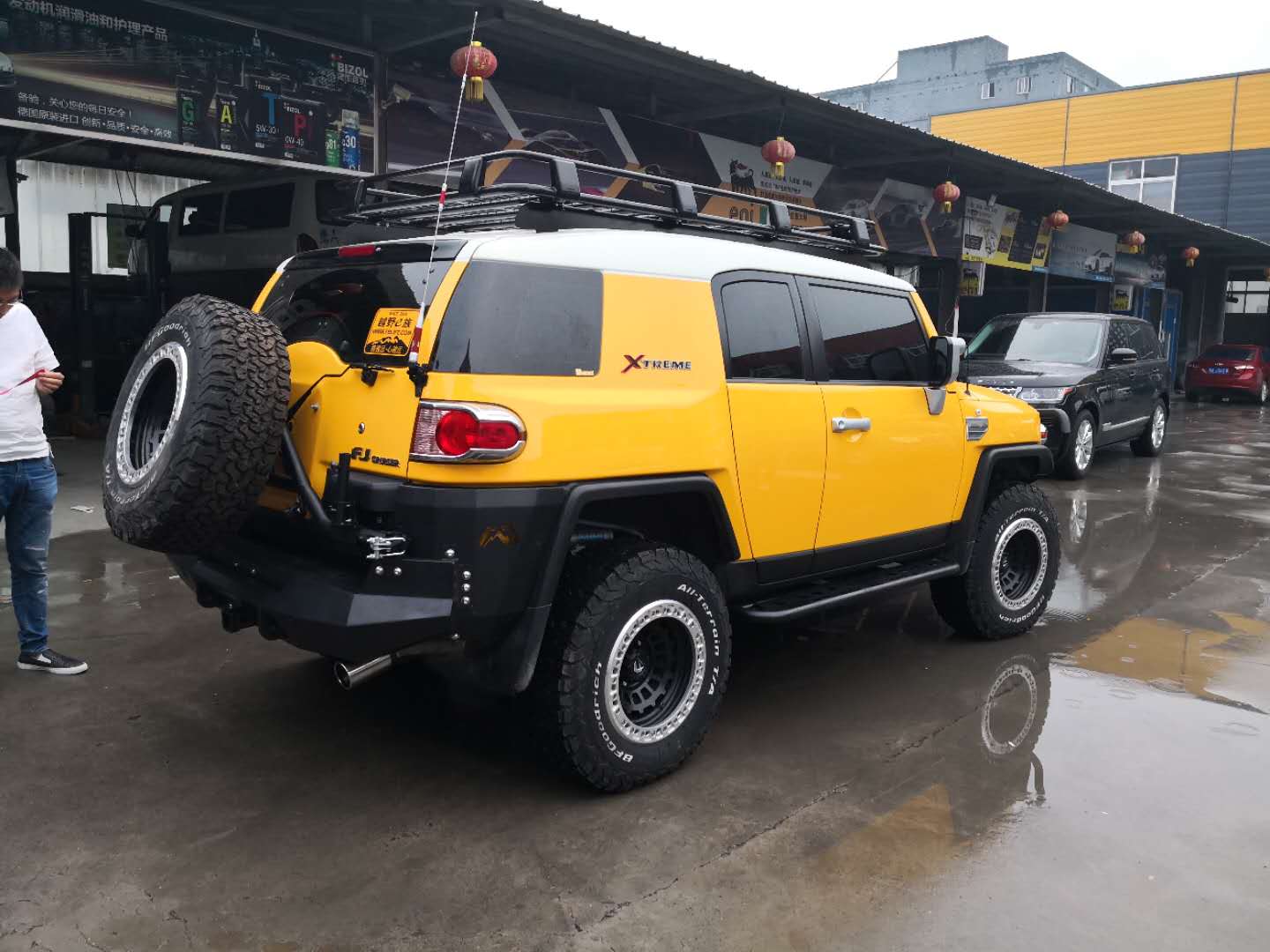 OEM Toyota FJ Cruiser Winch Bull Bar Front Bumper Rear Bumper with Tire Carrier Jerrycan Holder