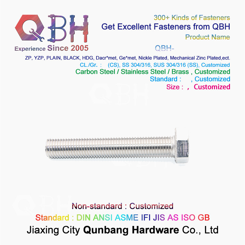 Long Screw 316 Ss Hex Bolt M4 M5 M6 M8 M10 M12 Full Pressure