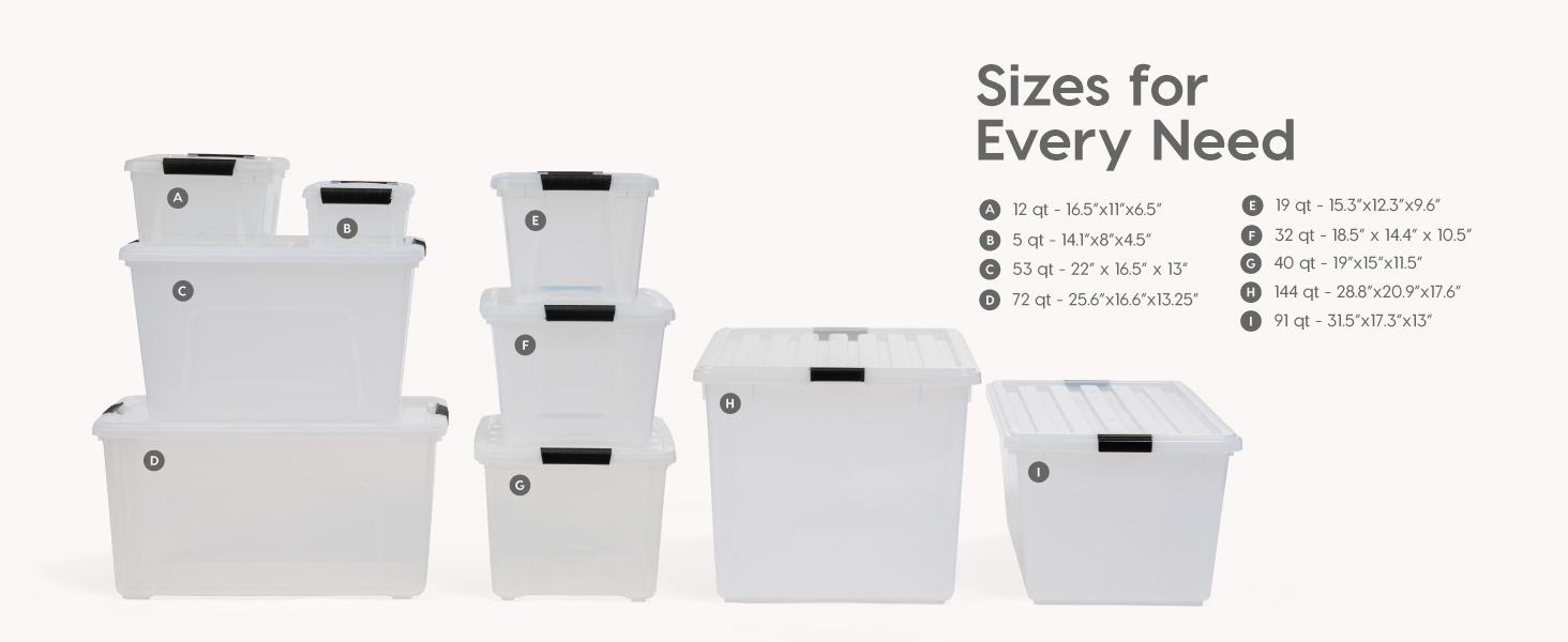 sizes for every need