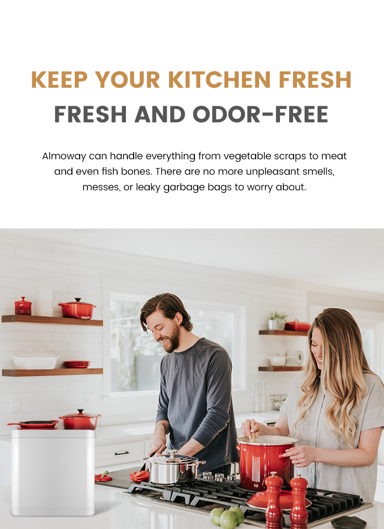 Small Kitchen Appliances Kitchen Composter Household Kitchen Food Waste Garbage Can Food Waste Composting Waste Disposer