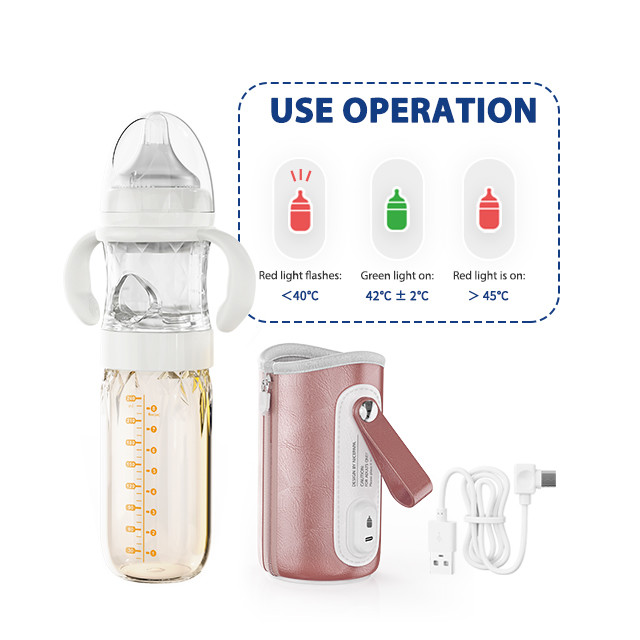 ODM Baby Glass Mother Milk Feeding Bottle 240ml 3 In 1 With Formula Dispenser