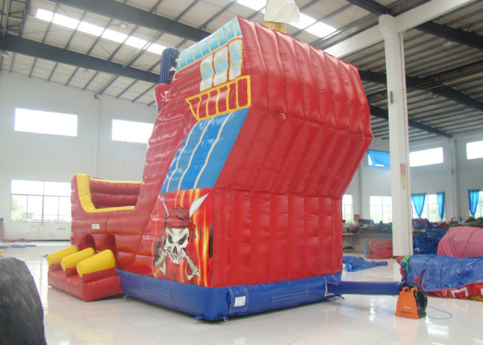 Manufacturer Inflatable Pirate Ship Bouncy House With Slide Inflatable Obstacle Course