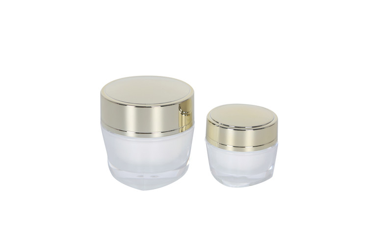 Free Sample OEM Face body Care Gift Set 15ml Color Customized Acrylic Lotion Bottle 15/50g Luxury Cream Jar Skincare Set
