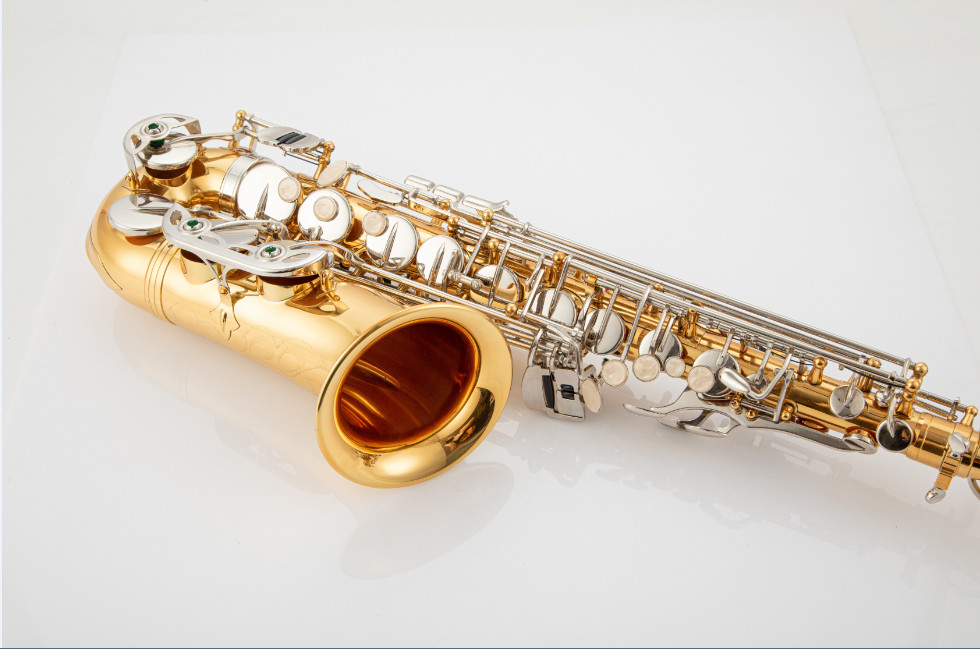 wholesale saxophone brass instrument gold lacquer e-flat Eb alto saxophone AS Class brass saxophone That Add Harmony