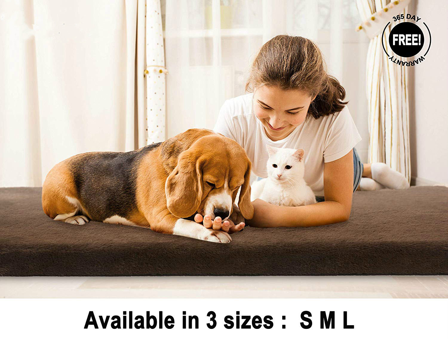 OEM Memory Foam Dog Bed Antimicrobial Non Slip 300D Cooling