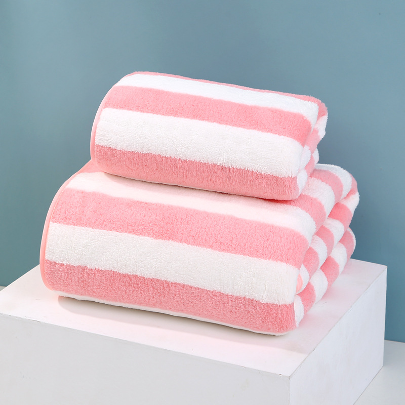 Adult 100% Cotton Thickened Coral Velvet Beach Towel for Home and Age Group