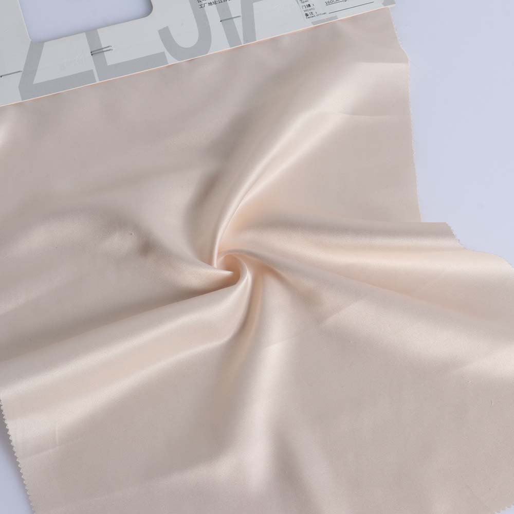 ocean recycle 50D matt satin polyester print fabric for wedding dress