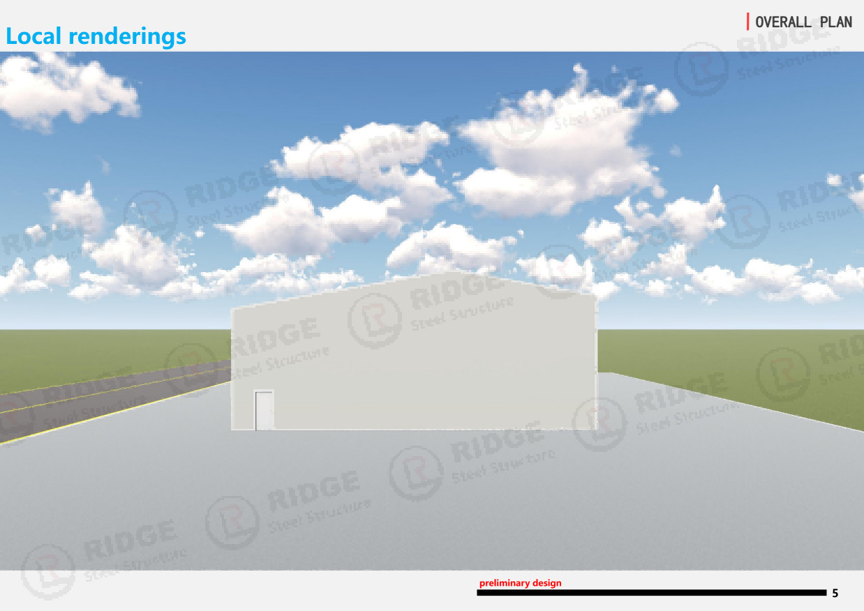Onsite Installation Construction Storage Building Steel Structure Prefab Warehouse