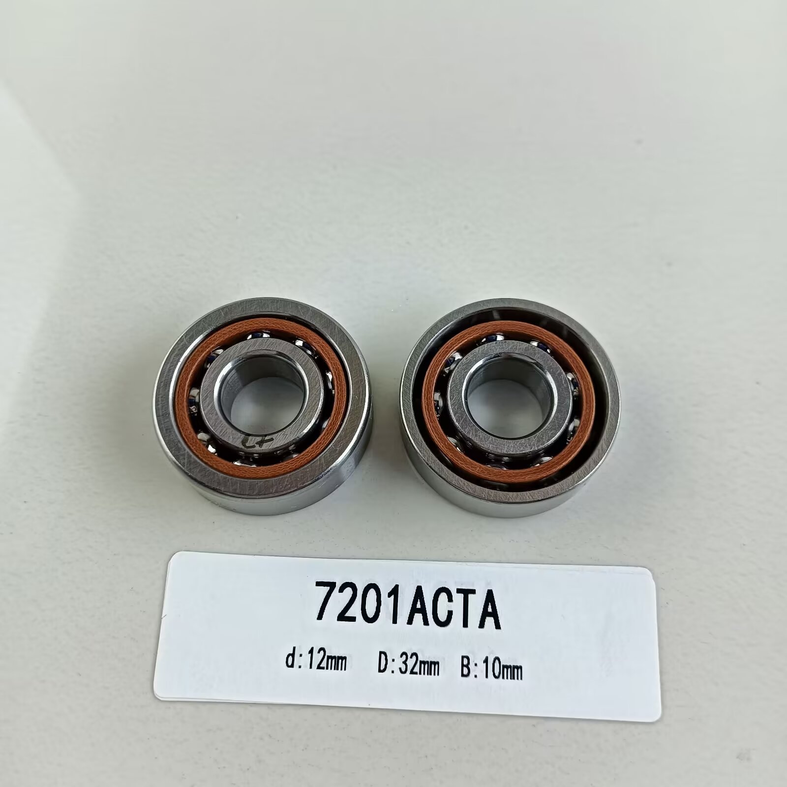 Unseparated Precision Rating P0 P2 P4 P5 P6 7201AC Angular Contact Ball Bearing 12*32*10mm