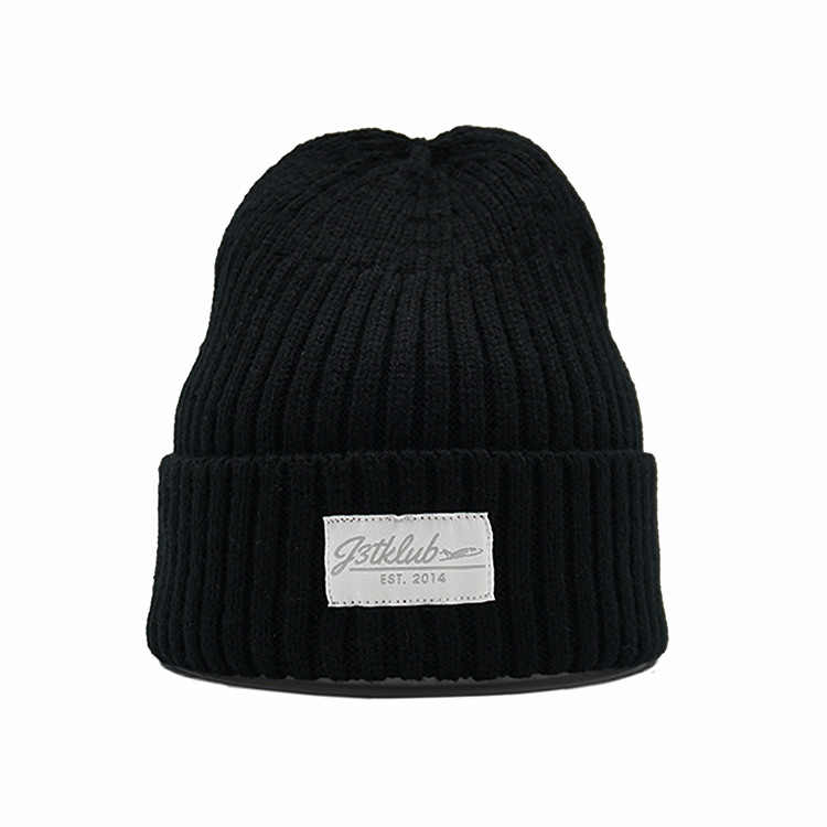 OEM 58CM 25pcs Knit Beanie Hats In Polybag Innerbox Packing