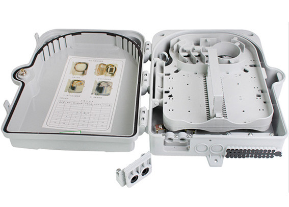 24 Cores ODF Optical Fiber Termination Box / Distribution Box Rubber Strip