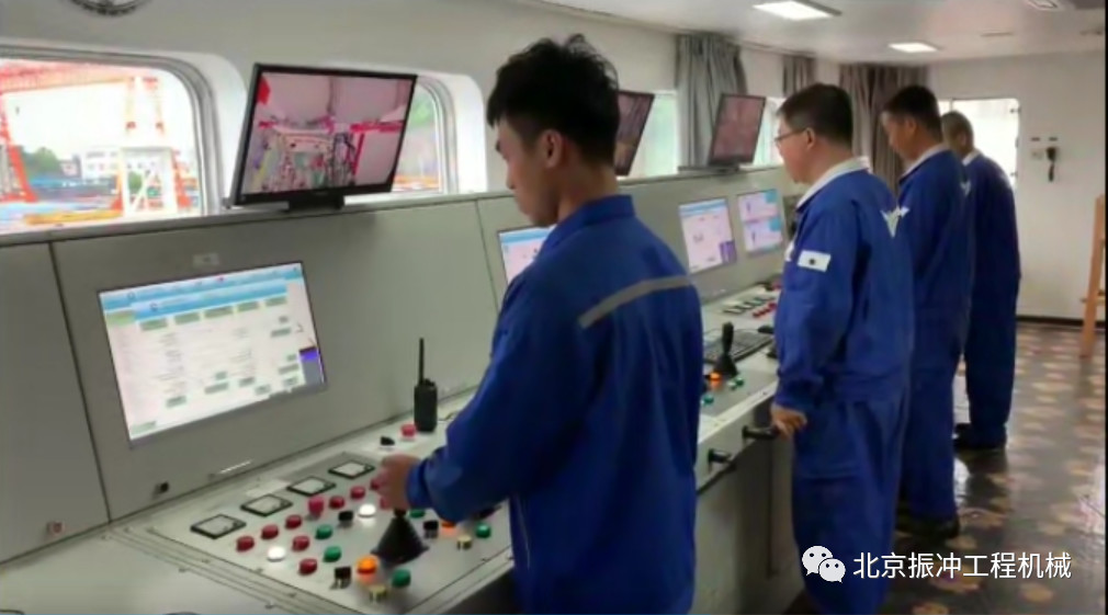 Offshore Bvem Intelligent Bottom Feed Vibroflotation Stone Column Pile Construction Barge