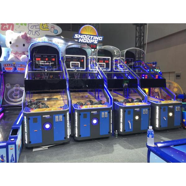 Coin Operated Street Basketball Arcade Machine For 3 Person English Version