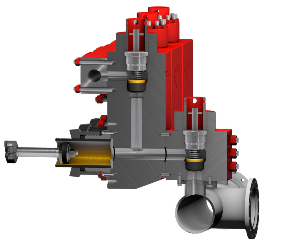 TSC FB1300 mud pump fluid end module for BOMCO, EMSCO, NATIONAL mud pump, Drillmec mud pump, Ideco, Weatherford mud pump