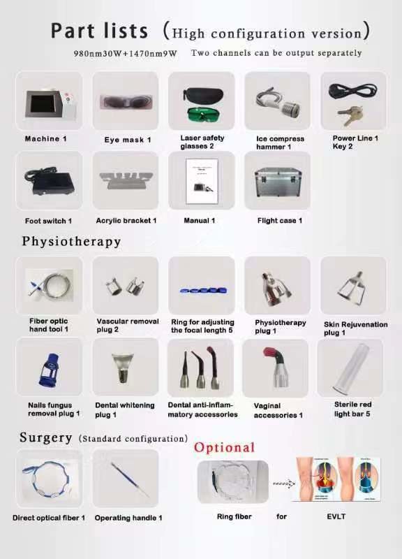 Endolift Laser Machine Touch Screen 2-3 Sessions Up To 30W Output Power