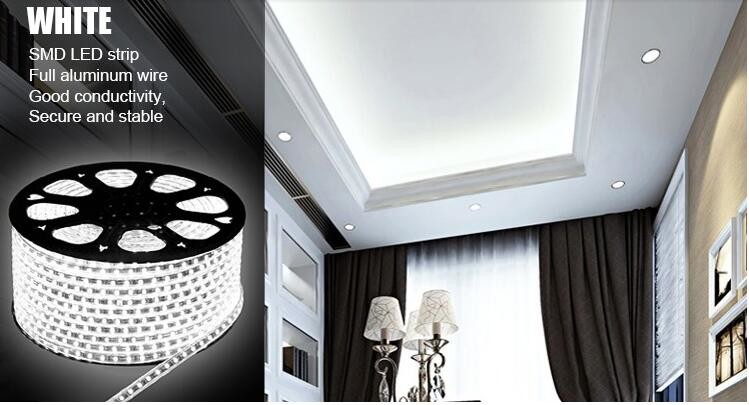 Warm White SMD2835 Flexible Led Strip Lights IP67 2400k With 5m Length , 2 Years Warranty