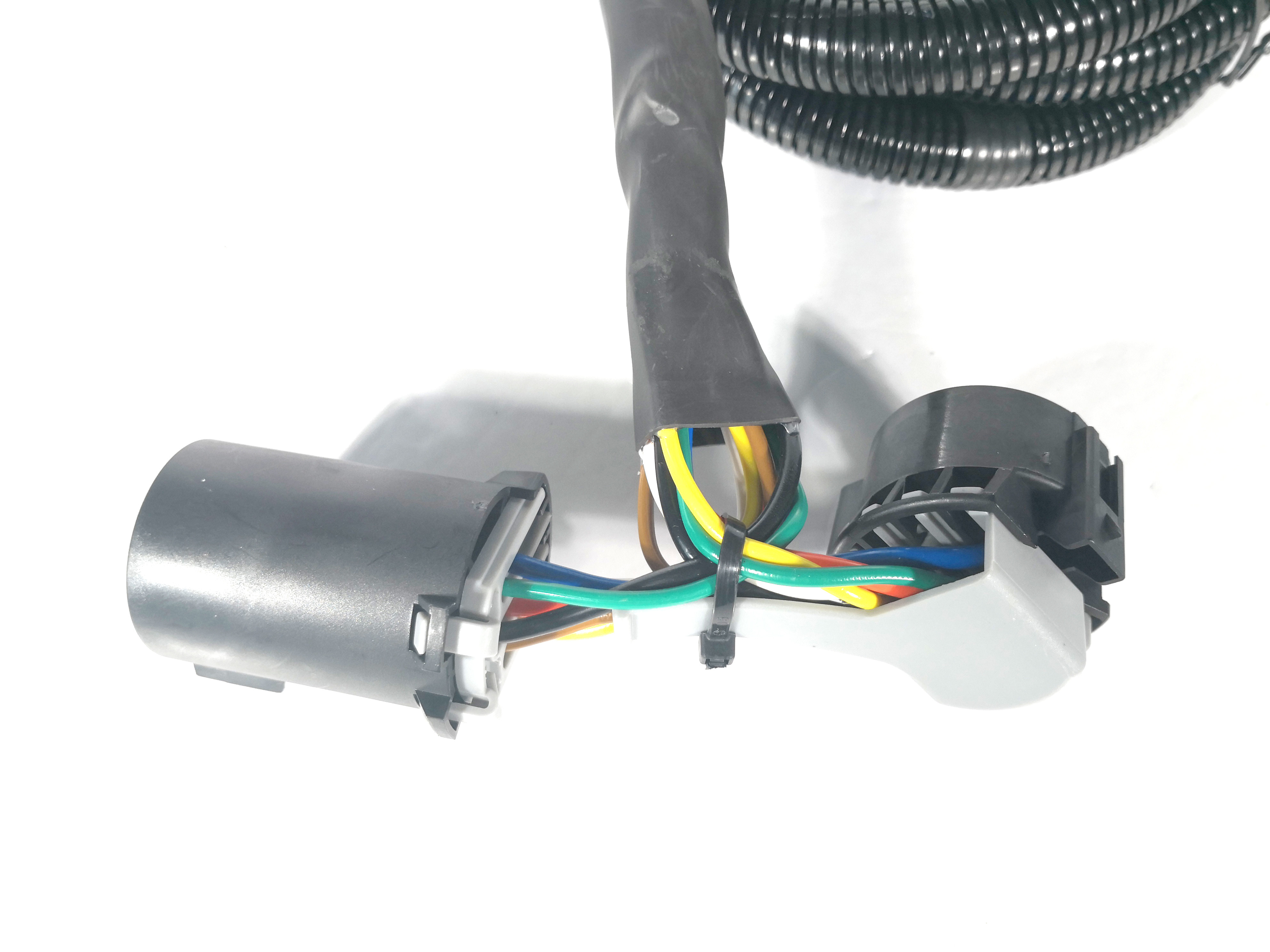 PVC Coiled Trailer Cable Flexible Strong Elasticity 7 Way Wiring For Trailer