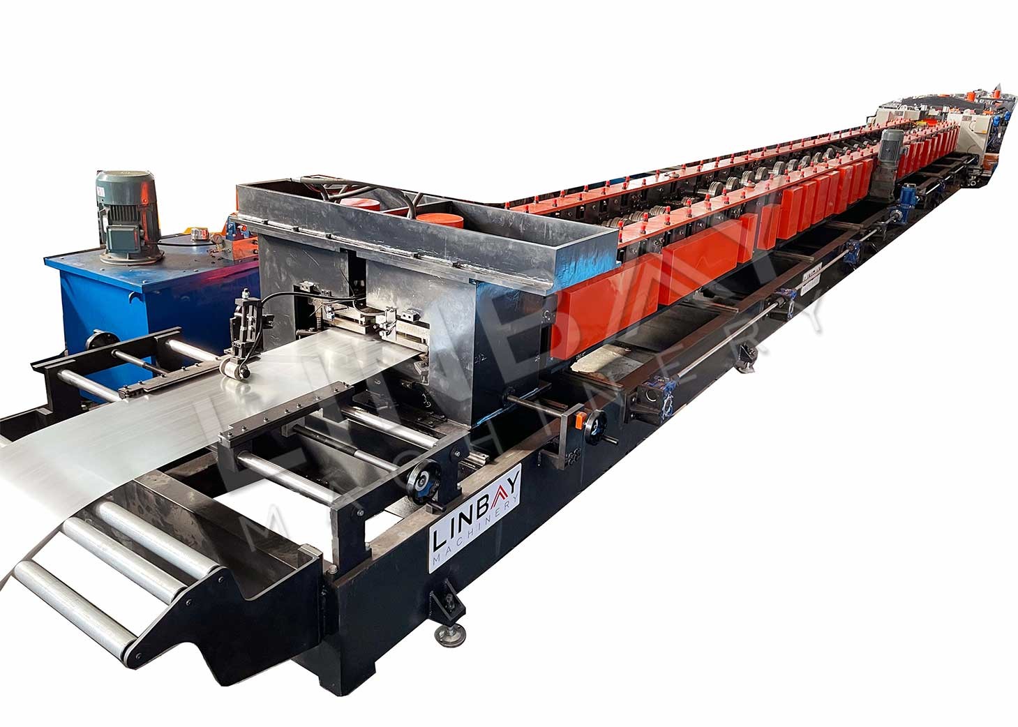 Galvanized Steel Panel Pallet Rack Roll Forming Machine 0.8mm Step Beam