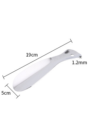 Metal Boot Shoe Horn 7.5 Inch 19 CM 410 Stainless Steel Metal Shoehorn Travel For Men Women Kids