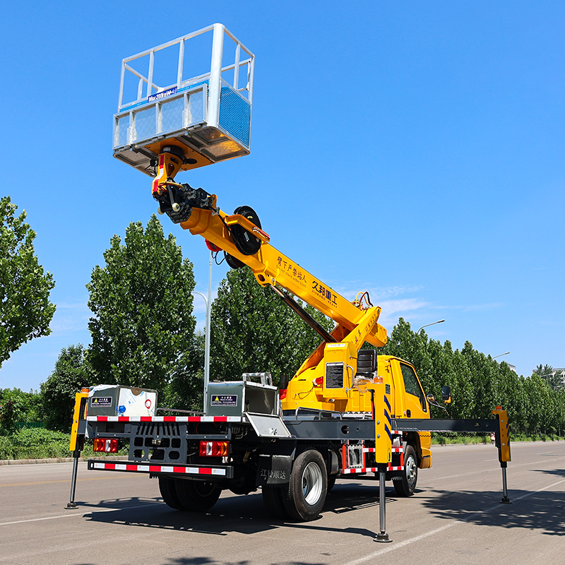 Customized Diesel 23m Telescopic Boom Bucket Vehicle Aerial work truck High-altitude Operation Truck