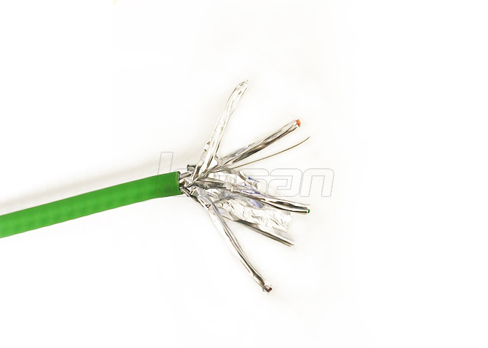 OEM / ODM FTP Bare Copper Cat 7 Lan Cable with PVC PE Jacket Passing Fluke test