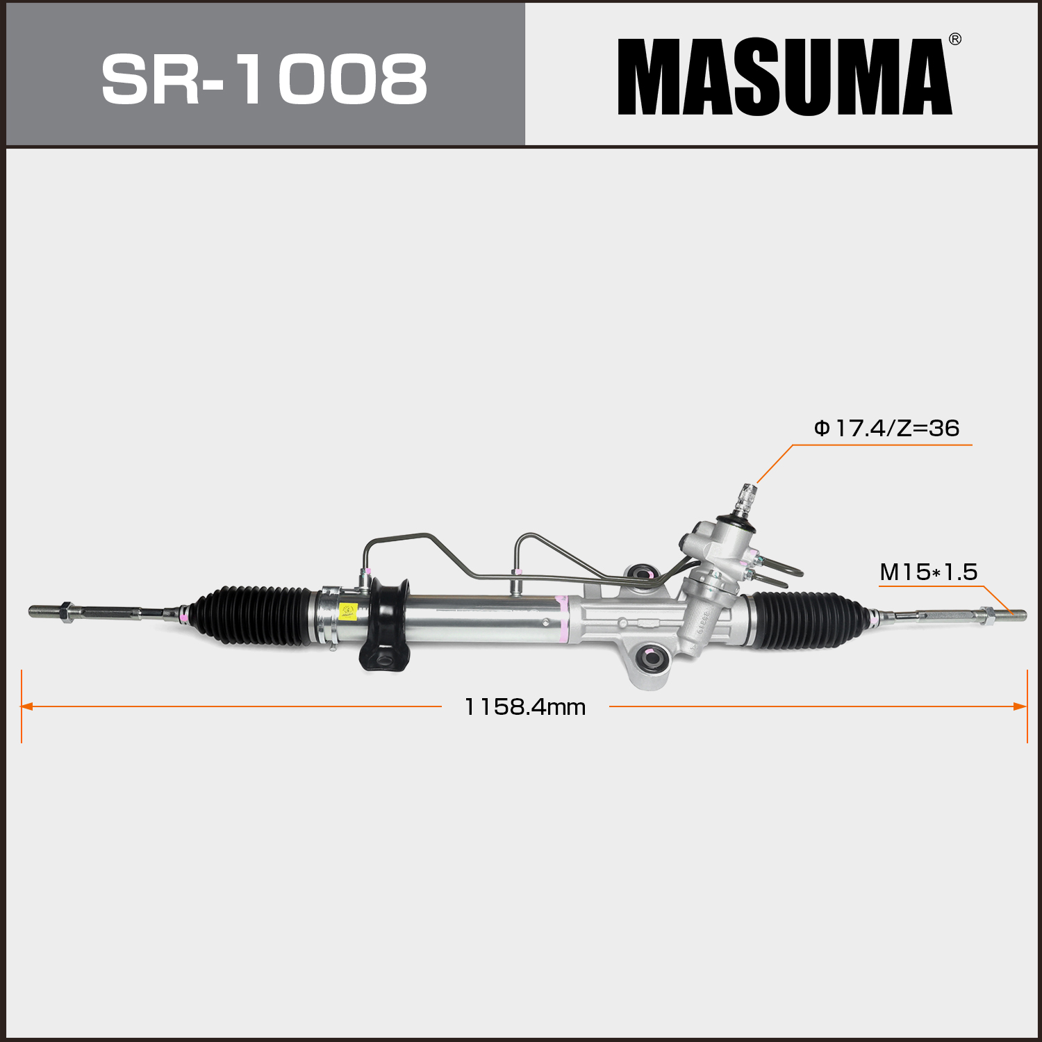 2004- Toyota HIACE RHD Auto Steering System SR-1008 MASUMA OE 44200-26470 44200-26471