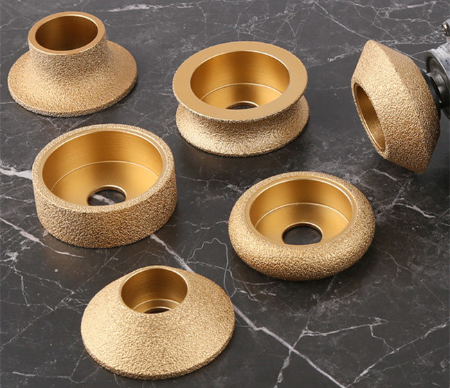 Hole Dia 20mm Ceramic Grinding Diamond Profile Wheels Vacuum Brazed