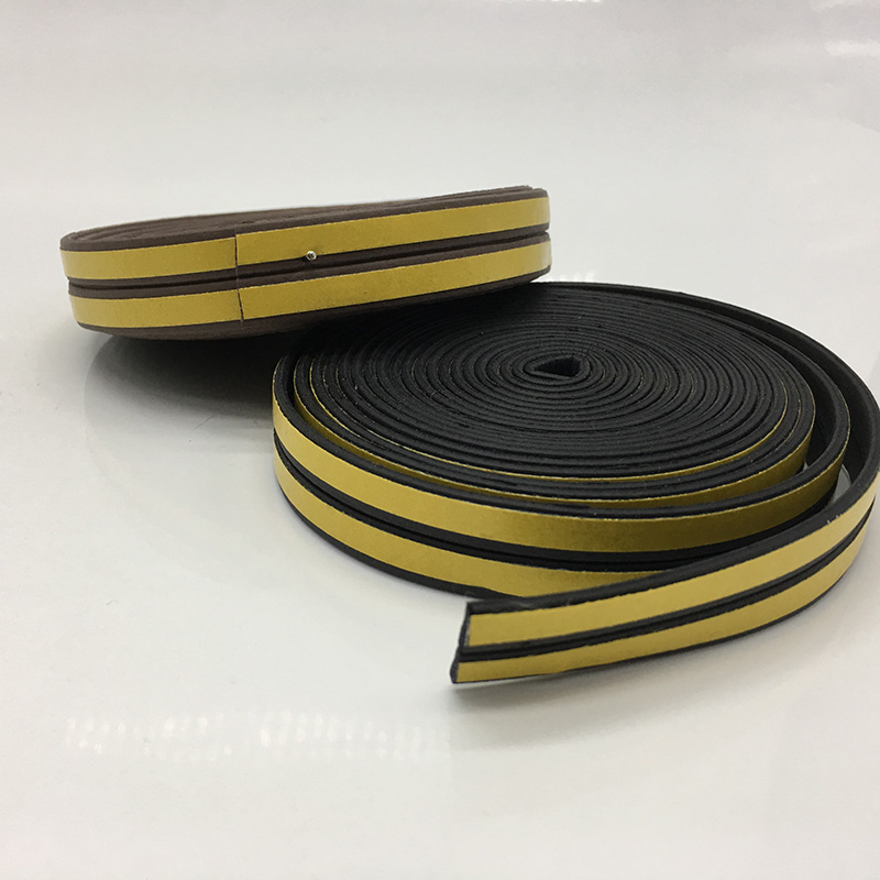 Brown TPE Door Draft Stopper for Under Door Bottom Seal Strip Home Weather Stripping