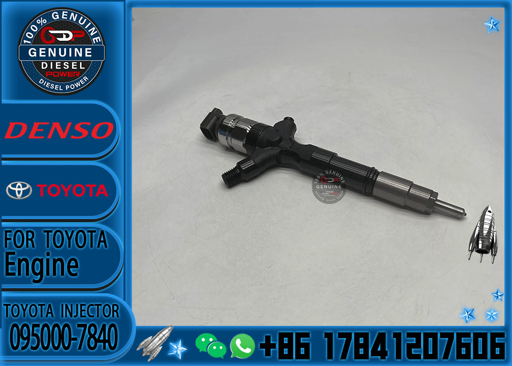Hot Sale Common Rail Diesel Fuel Injector 23670-39305 095000-7840 For TOY0TA 1KD-FTV Engine