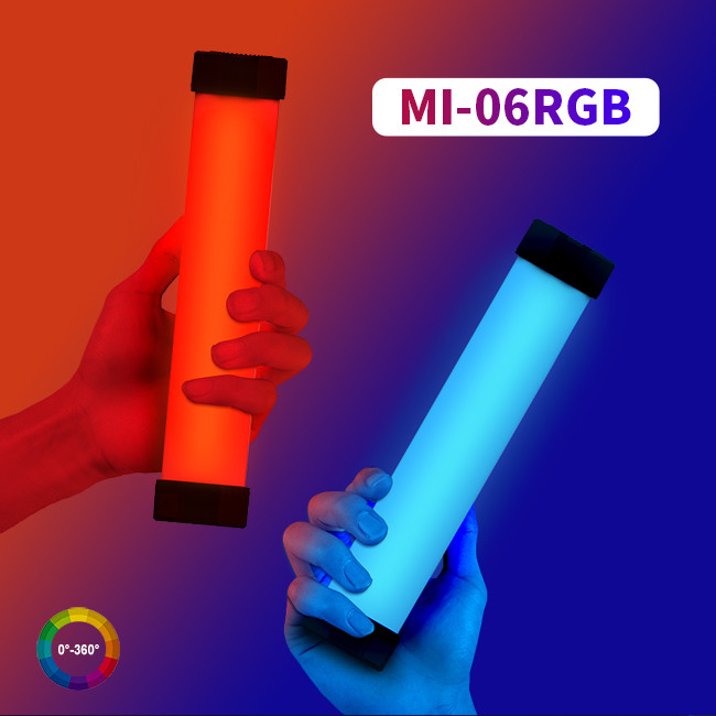 Magnetic RGBW with 14 effects fill light for TikTok Vlog selfie livestream photography Rechargeable LED Tube Light